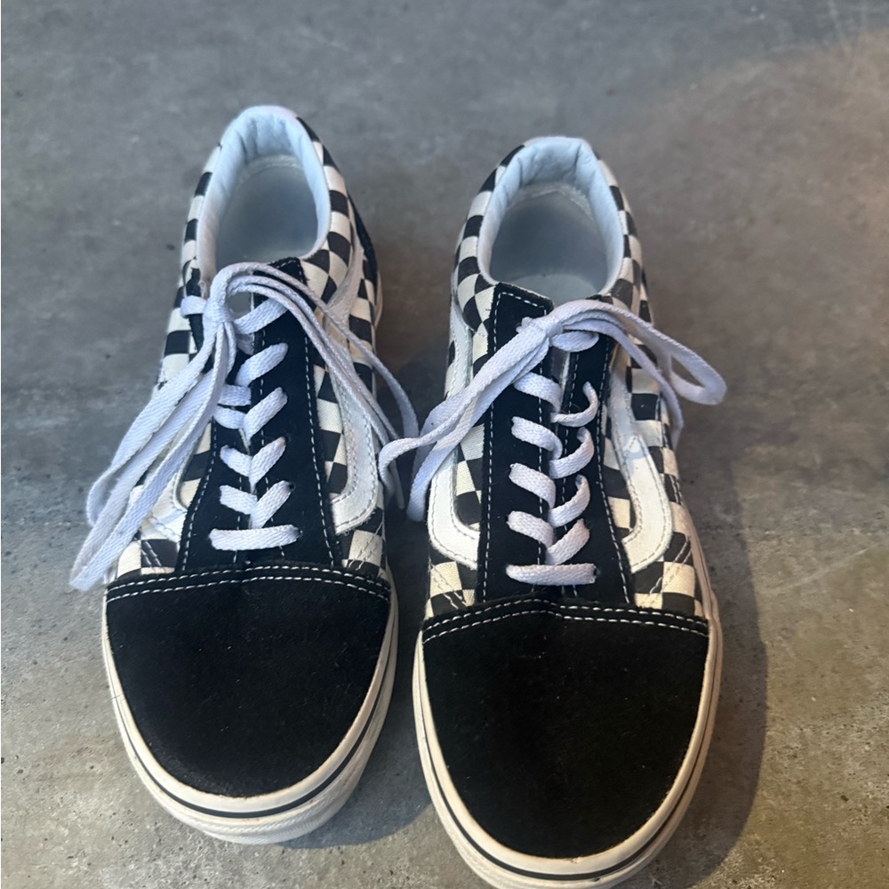 Vans Old Skool Checkerboard Kids Sneakers